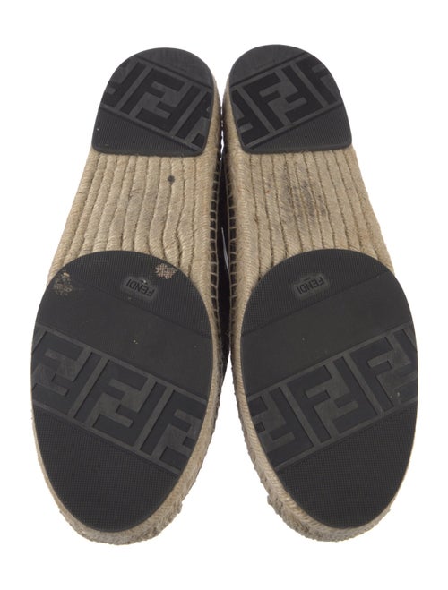 Fendi Zucca FF Logo Canvas Espadrilles