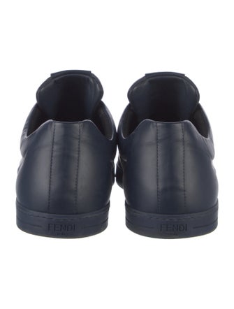 Fendi Monsters Motif Leather Sneakers