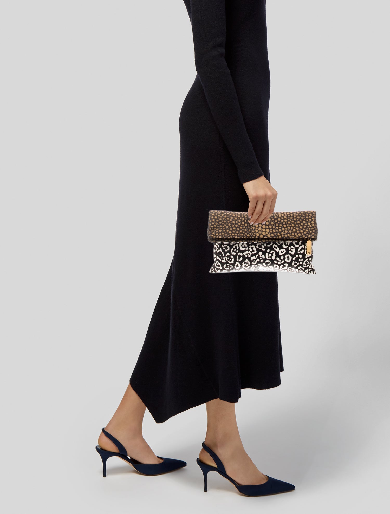 Fendi Ponyhair fold over clutch