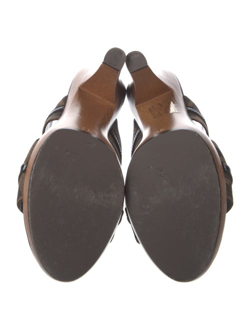 Fendi Zucca FF Logo Printed Mules