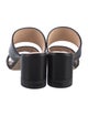 Fendi Zucca FF Logo Leather Slides