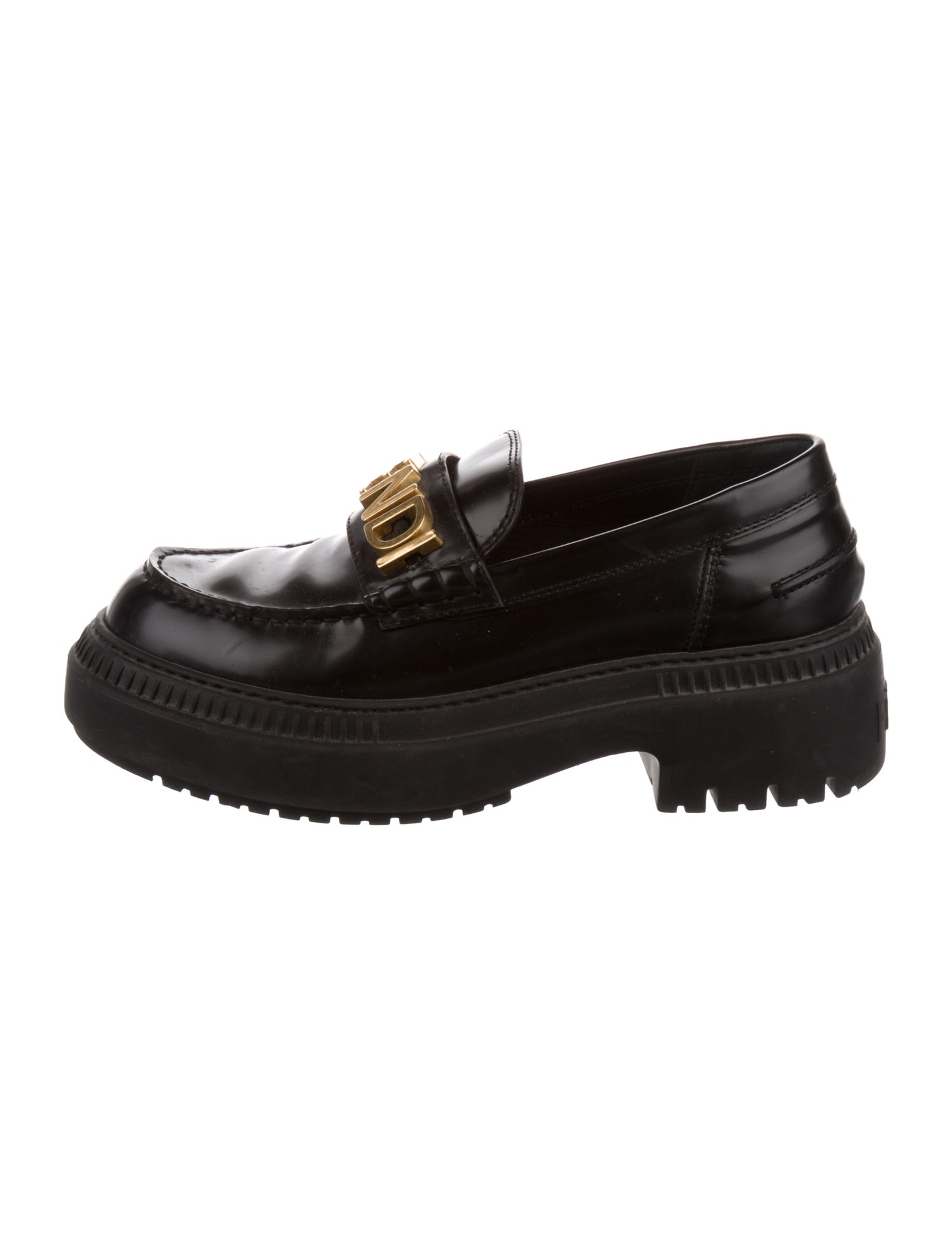 Fendi Leather Loafers
