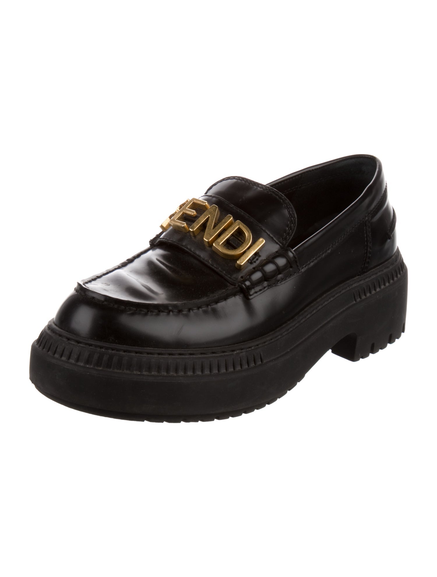 Fendi Leather Loafers