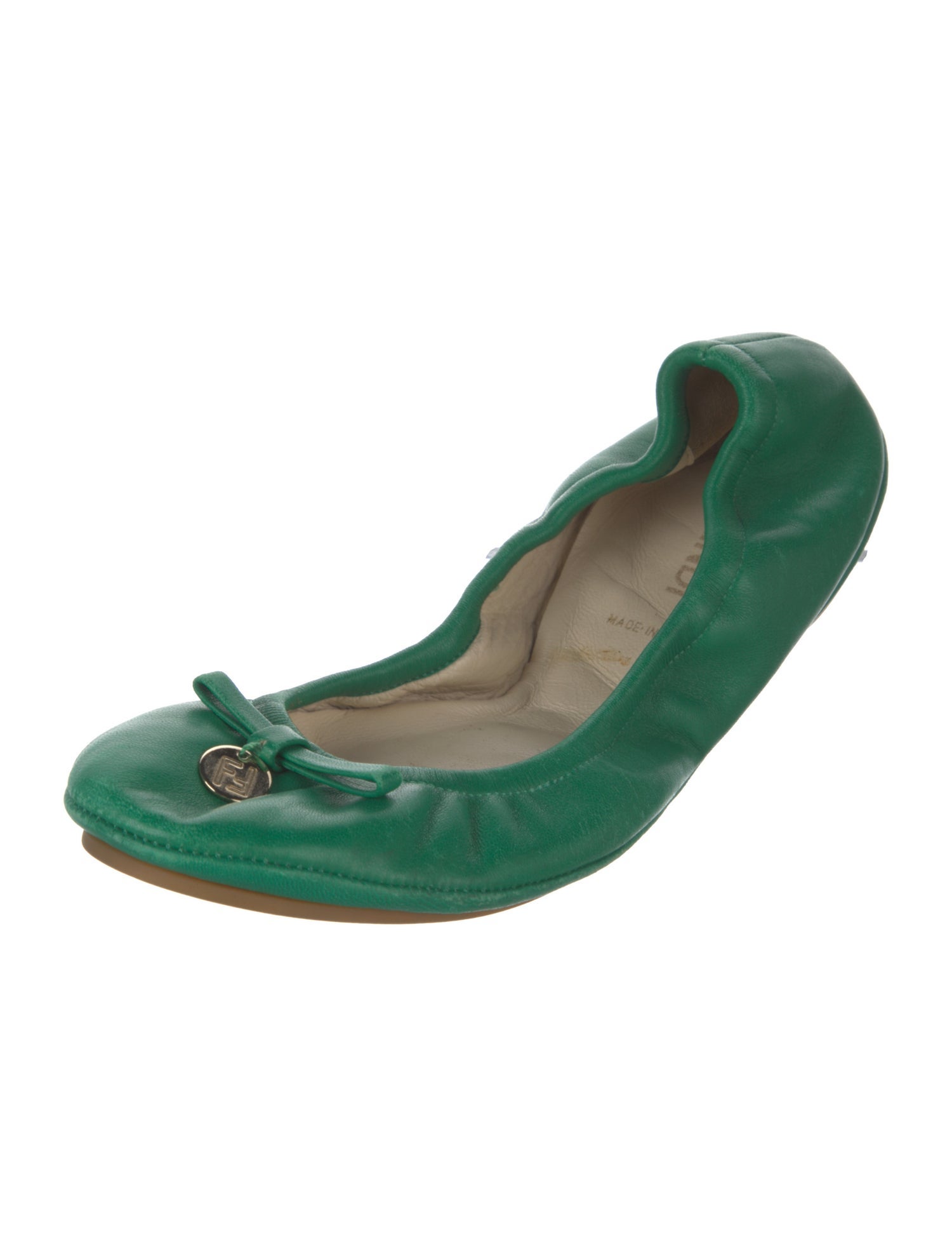 Fendi Leather Ballet Flats