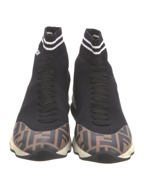 Fendi Zucca FF Logo Printed Sock Sneakers