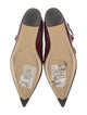 Fendi Spike Accents Patent Leather Flats