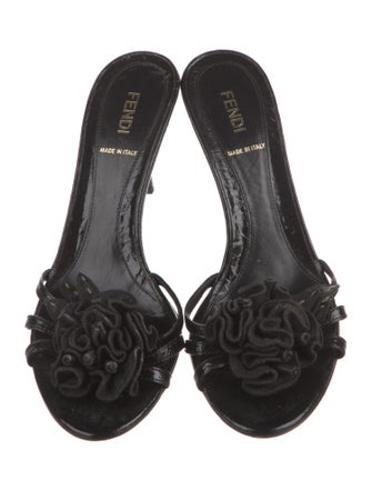 Fendi Patent Leather Slides