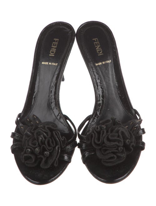 Fendi Patent Leather Slides