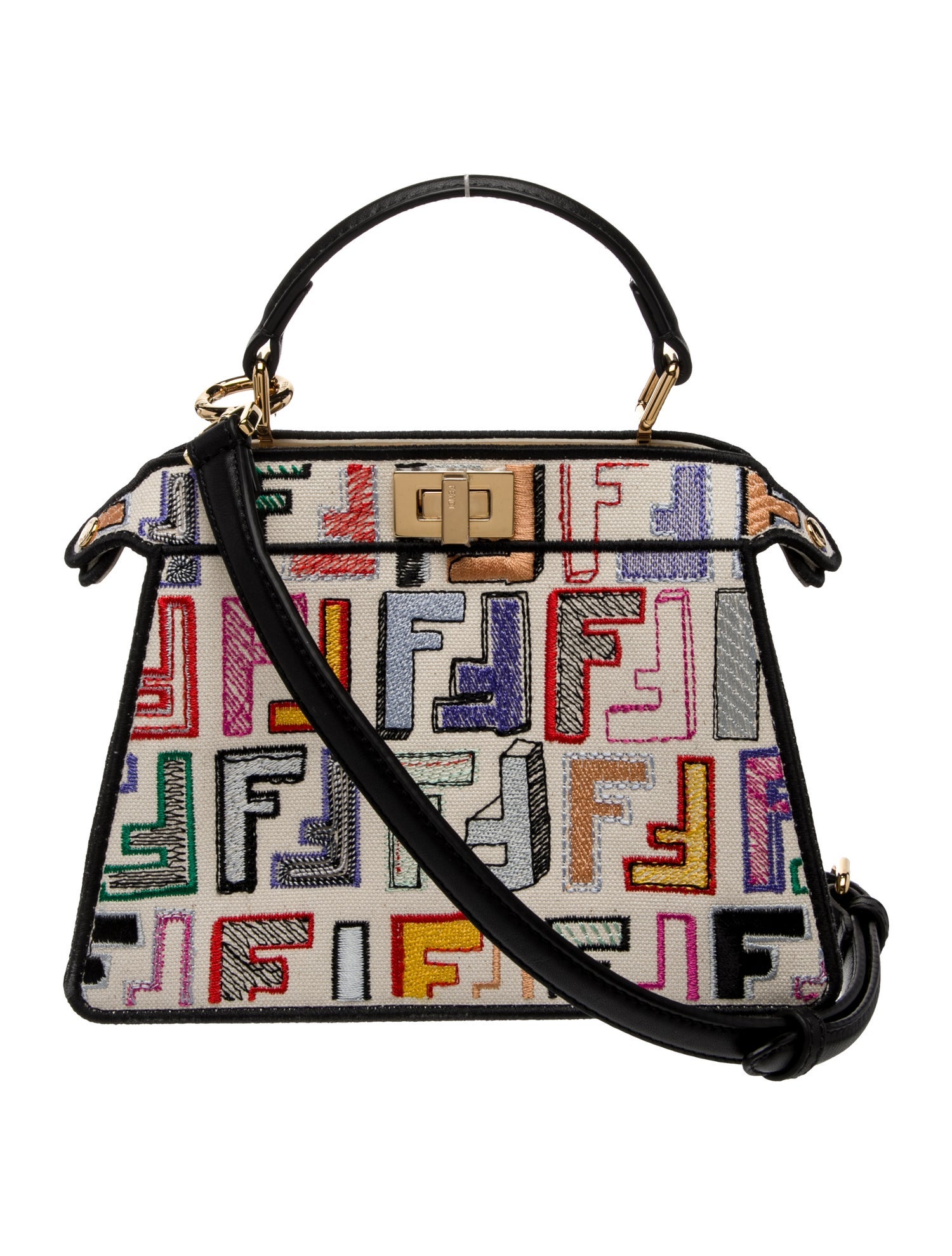 Fendi Zucca FF Peekaboo Petite 2023