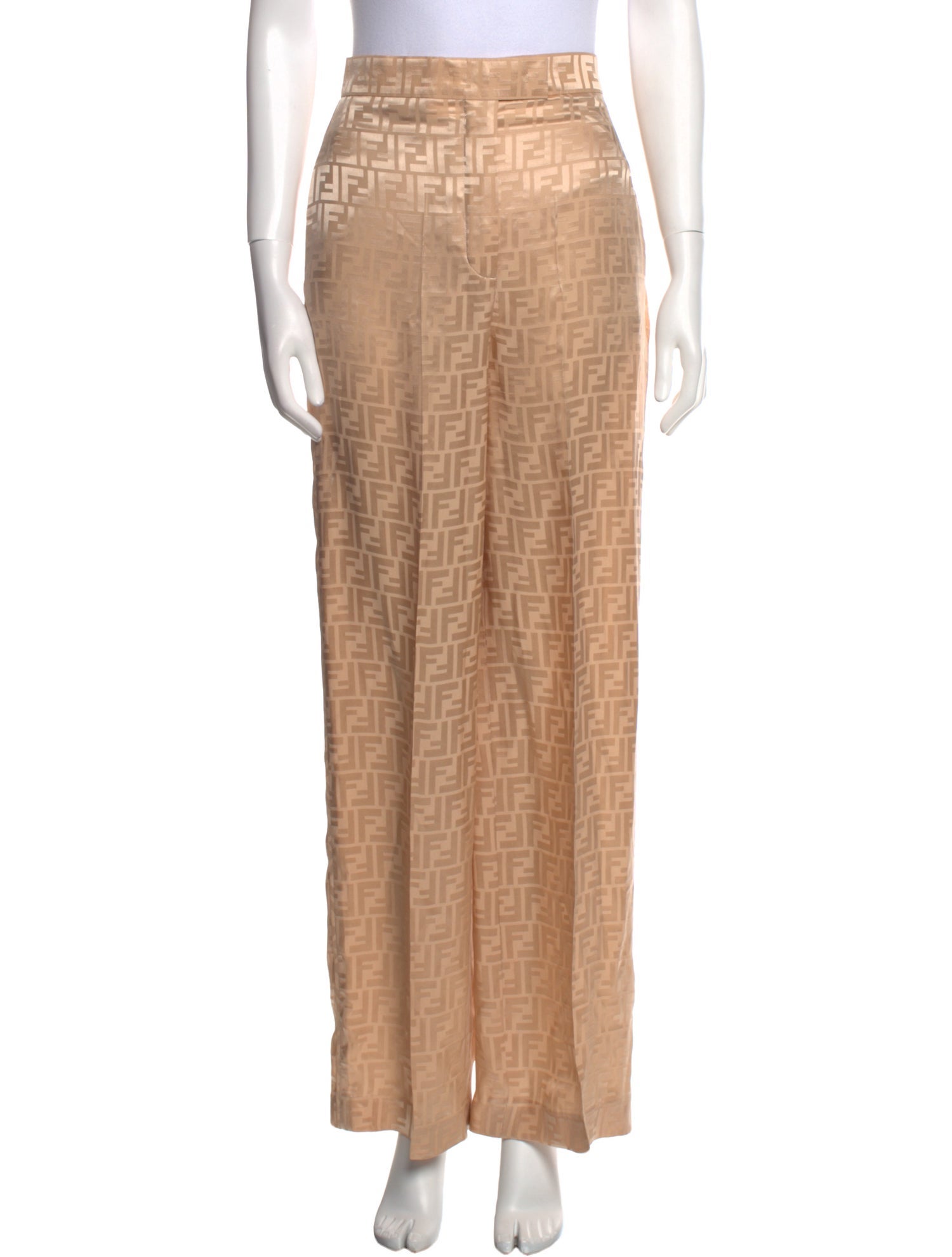Fendi Silk Wide Leg Pants
