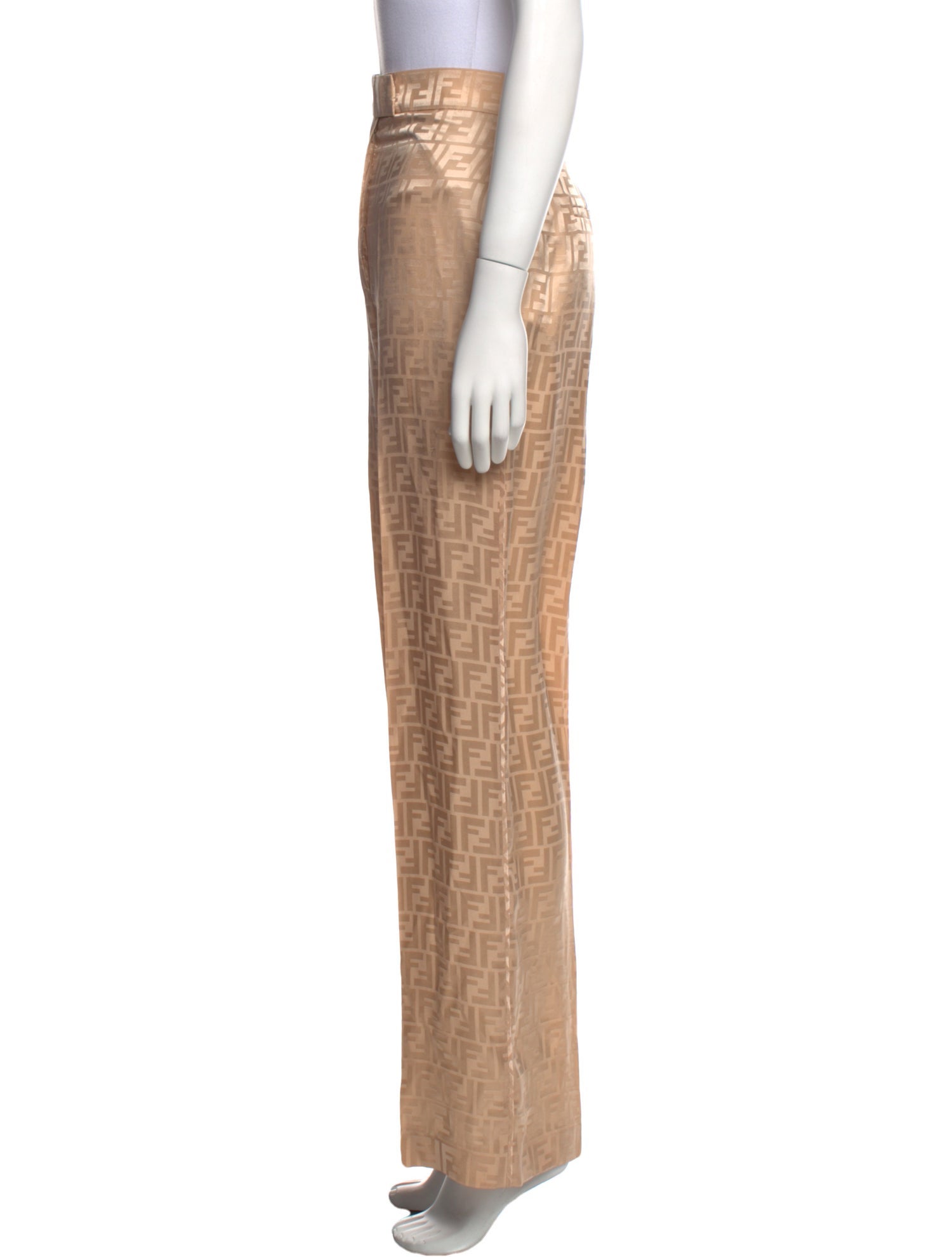 Fendi Silk Wide Leg Pants