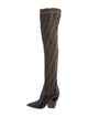 Fendi Zucca FF Logo Printed Sock Boots