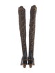 Fendi Zucca FF Logo Printed Sock Boots