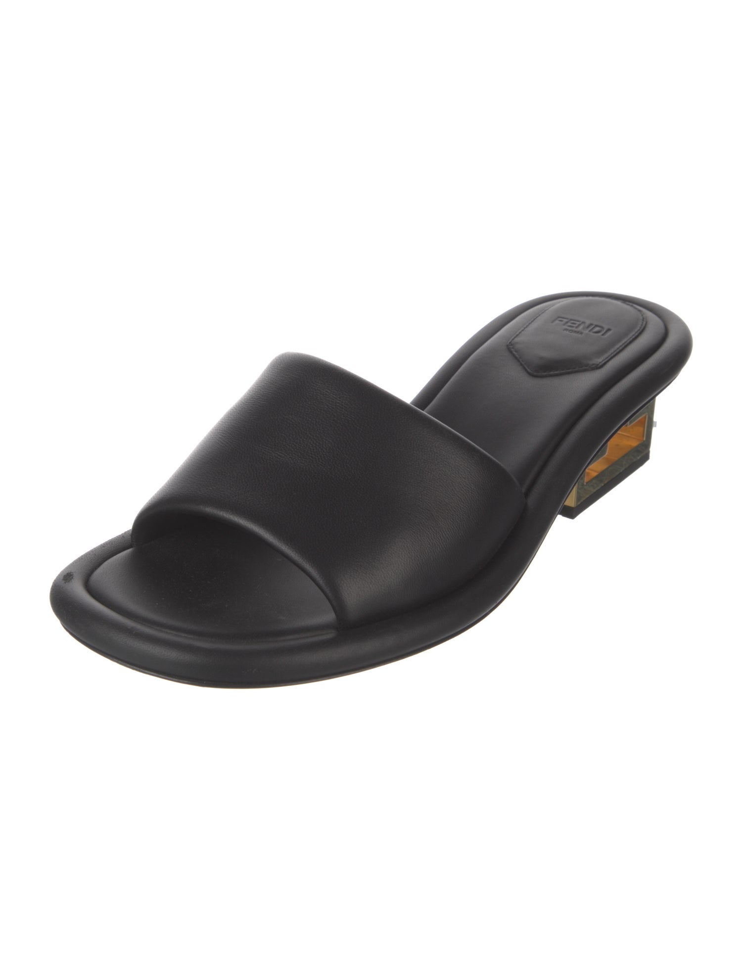 Fendi Leather Slides