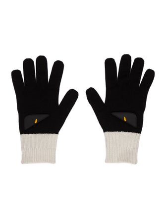 Fendi Bag Bugs Knit Gloves