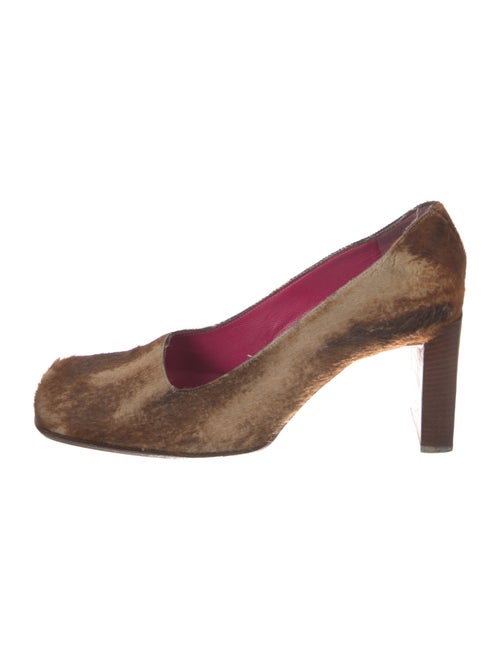 Fendi Ponyhair Animal Print Pumps