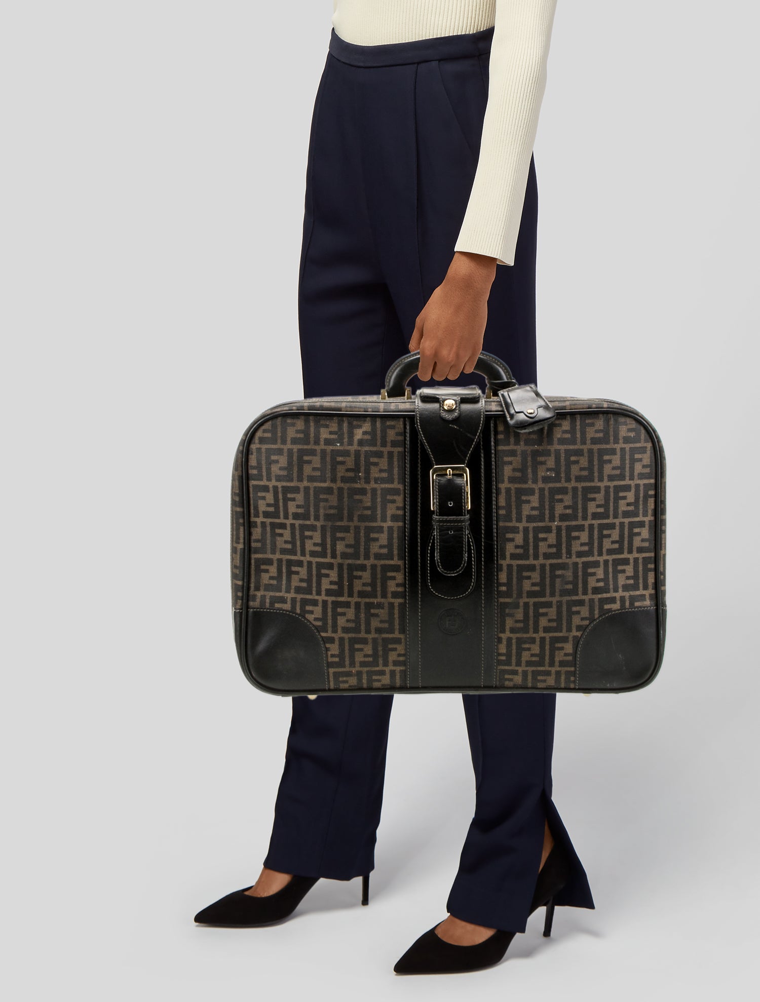 Fendi Zucca FF Suitcase Vintage