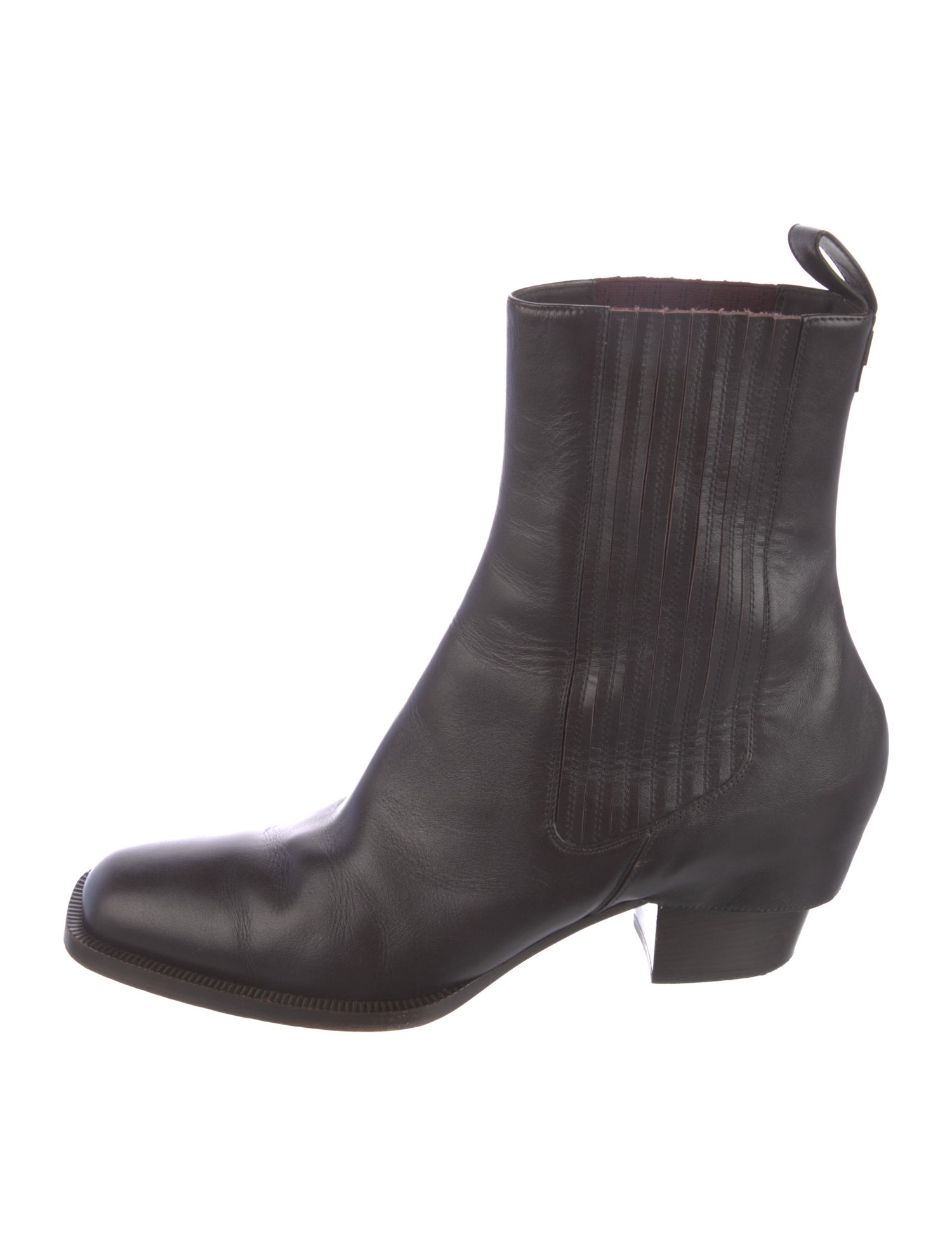 Fendi Leather Western Boots