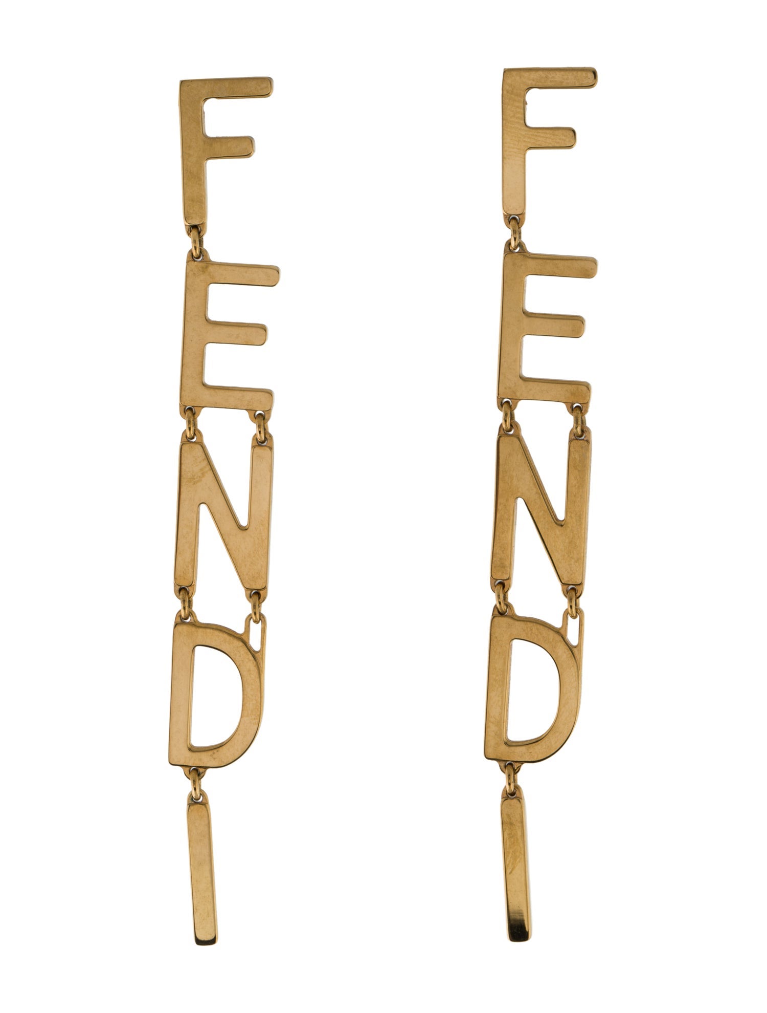 Fendi Fendigraphy Drop Earrings
