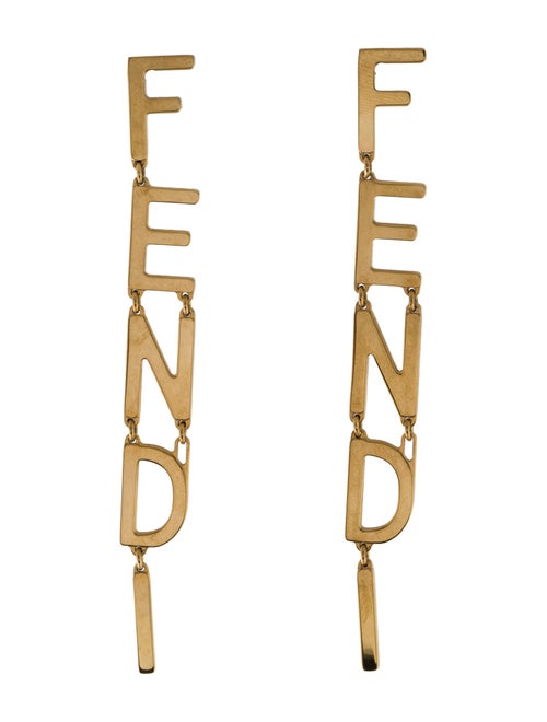 Fendi Fendigraphy Drop Earrings