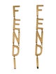 Fendi Fendigraphy Drop Earrings