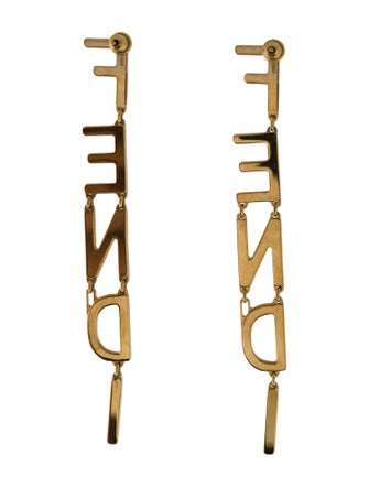 Fendi Fendigraphy Drop Earrings