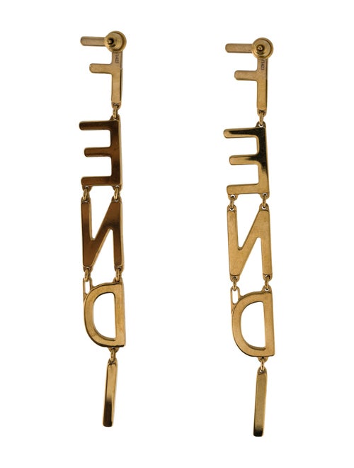 Fendi Fendigraphy Drop Earrings