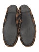 Fendi Zucca FF Logo Shearling Flats