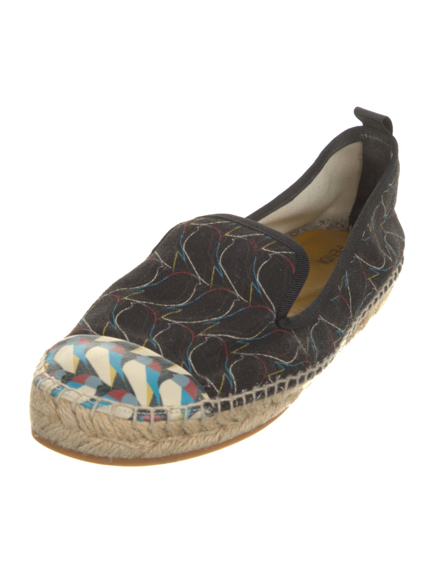 Fendi Canvas Printed Espadrilles