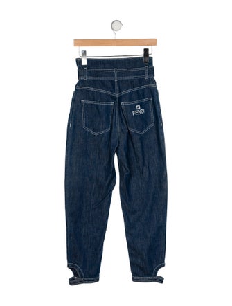 Fendi High-Rise Skinny Leg Jeans
