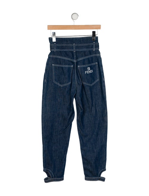 Fendi High-Rise Skinny Leg Jeans