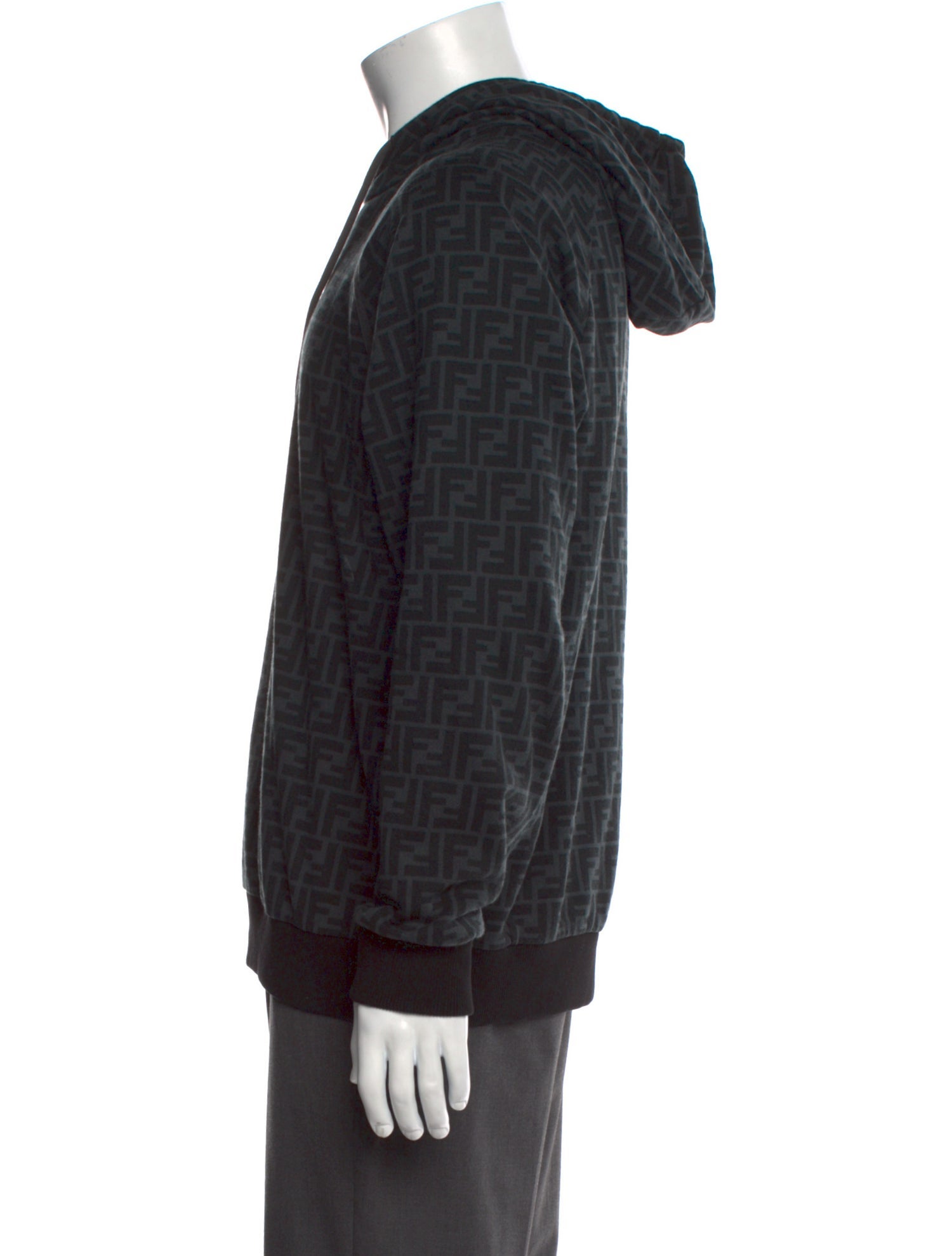 Fendi Zucca FF Logo Printed Hoodie