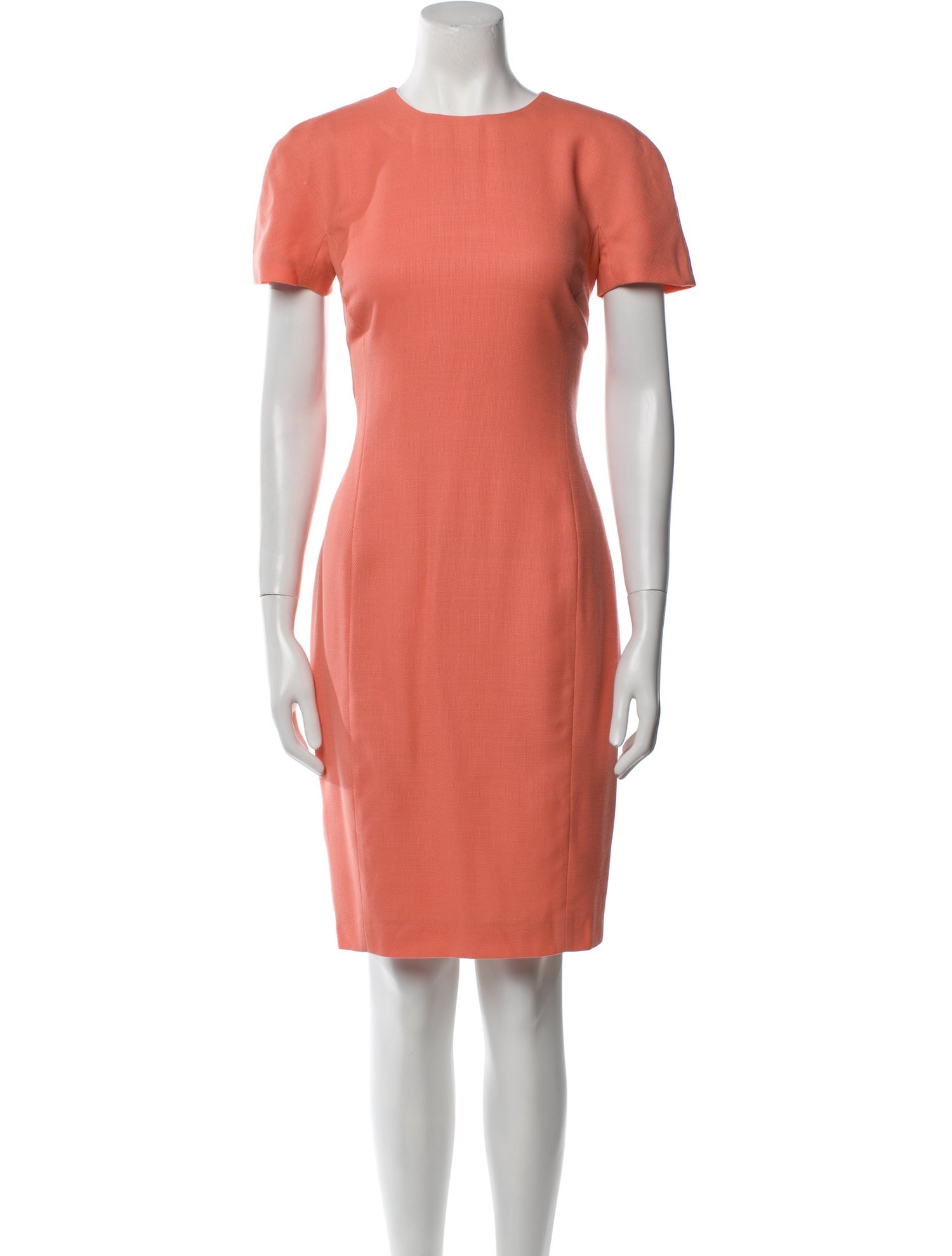 Fendi Crew Neck Knee-Length Dress