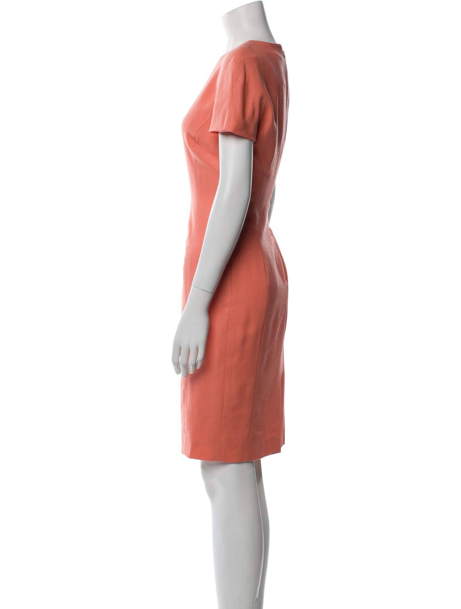 Fendi Crew Neck Knee-Length Dress