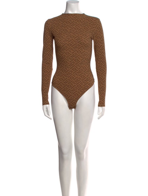 Fendi x Skims Turtleneck Long Sleeve Bodysuit