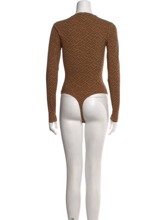 Fendi x Skims Turtleneck Long Sleeve Bodysuit