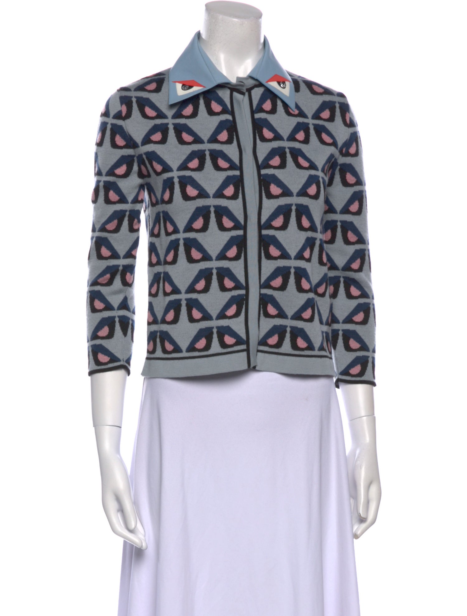 Fendi Wool Printed Sweater