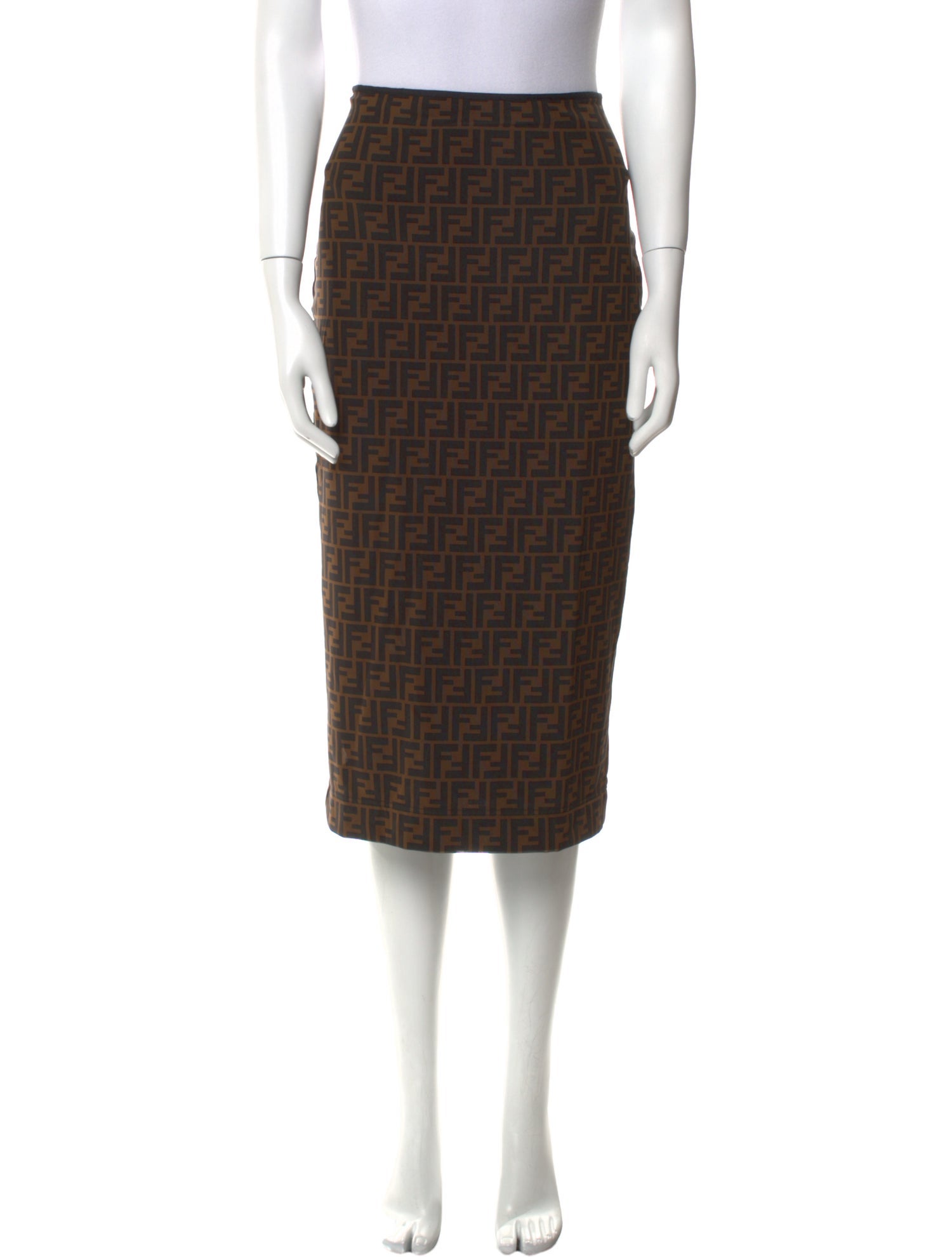 Fendi Nylon Knee-Length Skirt
