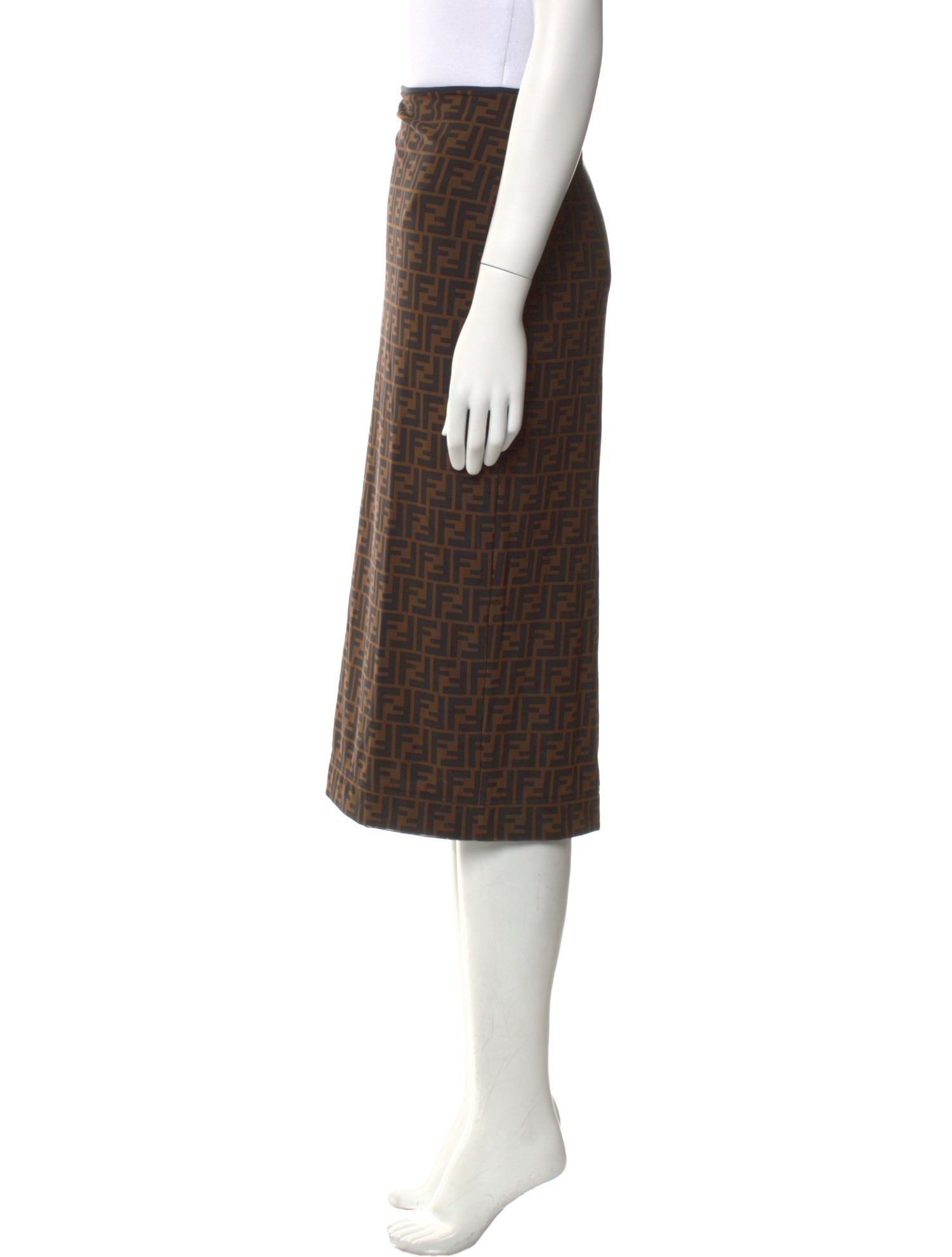 Fendi Nylon Knee-Length Skirt