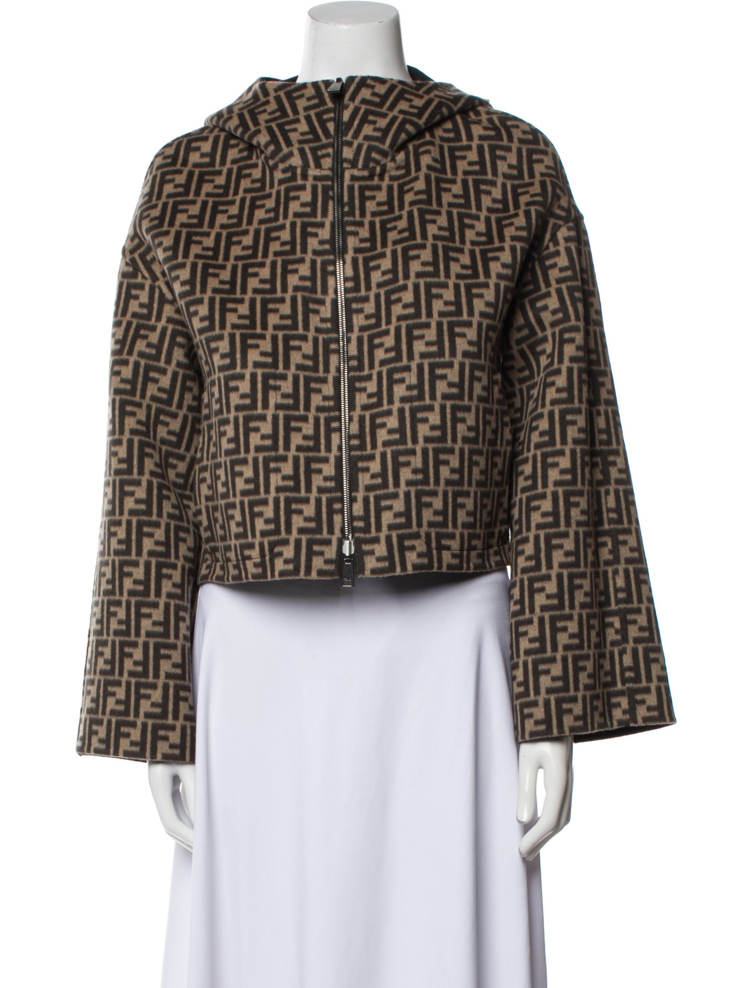 Fendi Virgin Wool Printed Jacket