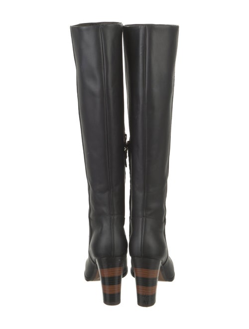 Fendi Pequin Pattern Leather Boots