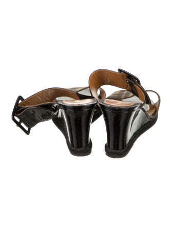 Fendi Patent Leather Printed Slides