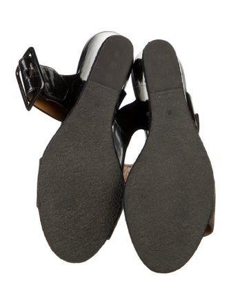 Fendi Patent Leather Printed Slides