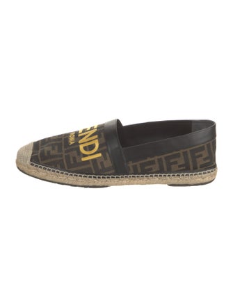 Fendi Zucca FF Logo Canvas Espadrilles