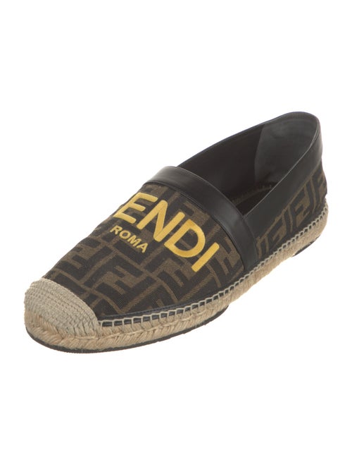 Fendi Zucca FF Logo Canvas Espadrilles