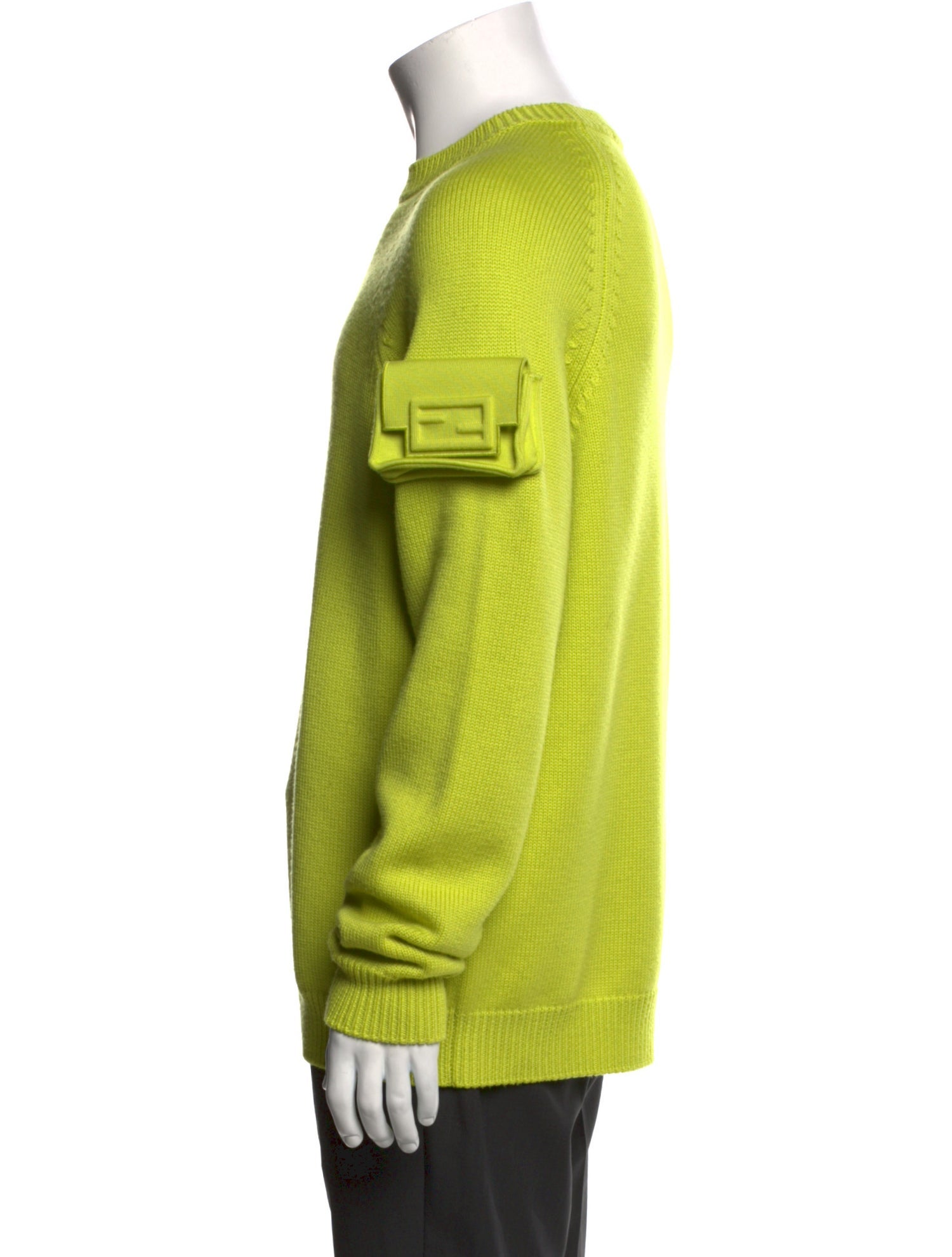 Fendi Virgin Wool Crew Neck Pullover