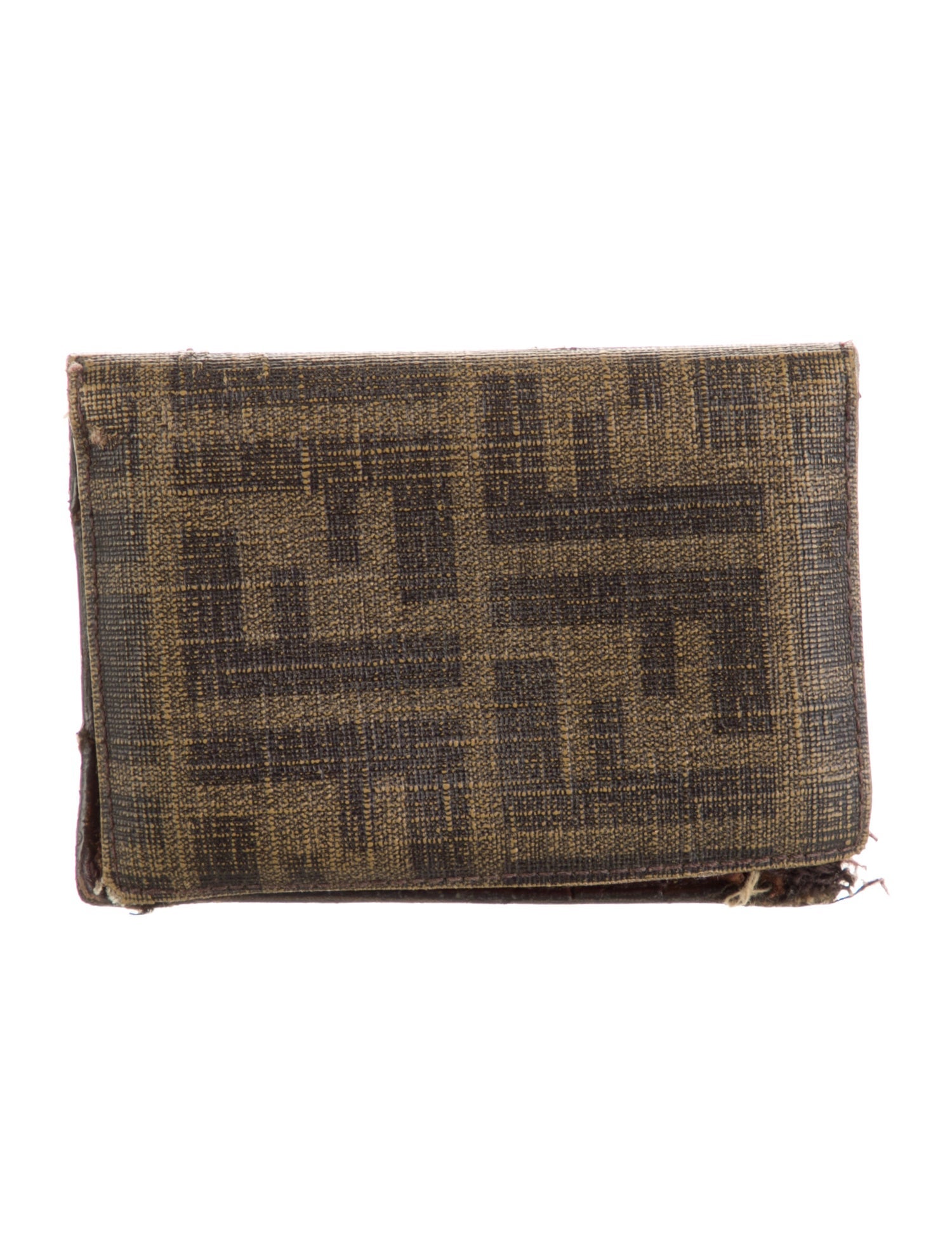 Fendi Vintage Zucca FF Logo Wallet