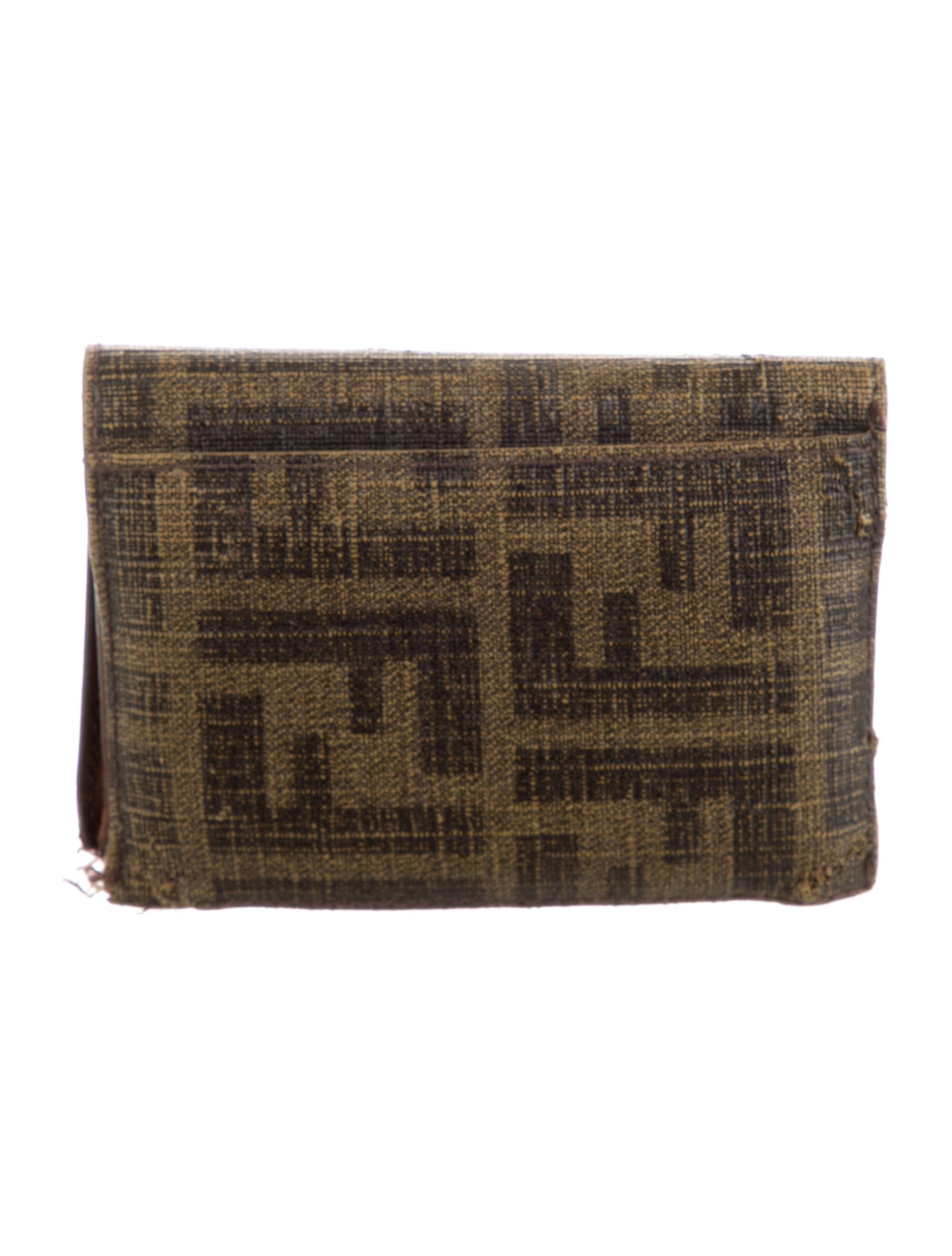 Fendi Vintage Zucca FF Logo Wallet