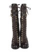 Fendi Leather Lace-Up Boots
