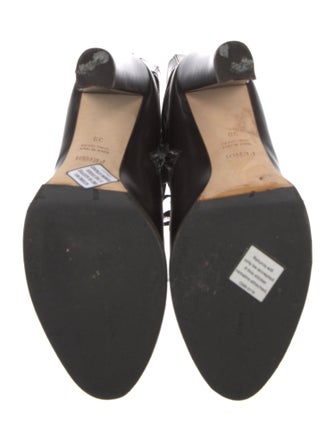 Fendi Leather Lace-Up Boots